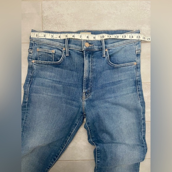 NWT MOTHER The Insider Step Fray Promises to Keep Blue Size 30 - Picture 4 of 9